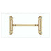 Eros Rectangular Dining Table in Gold - Furniture Depot