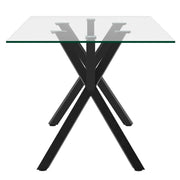 Stark Rectangular Dining Table in Black - Furniture Depot