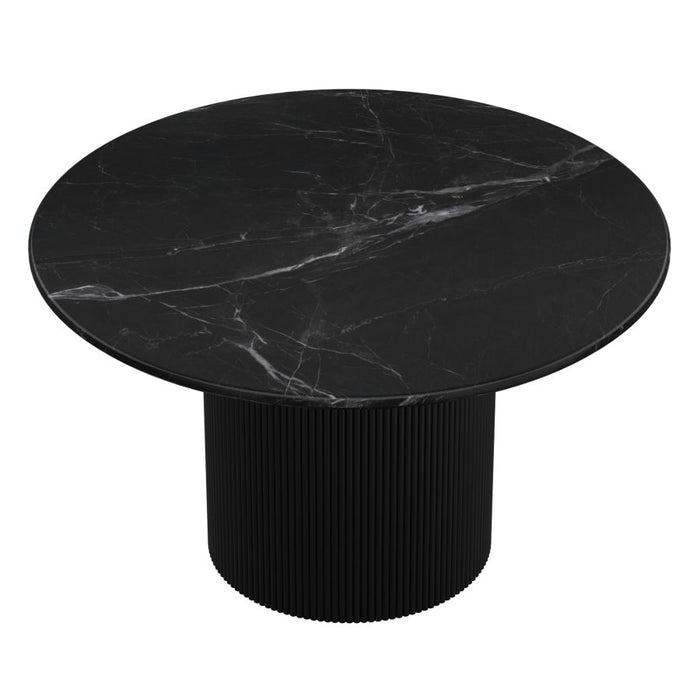 Jilsa Round Dining Table in Black
