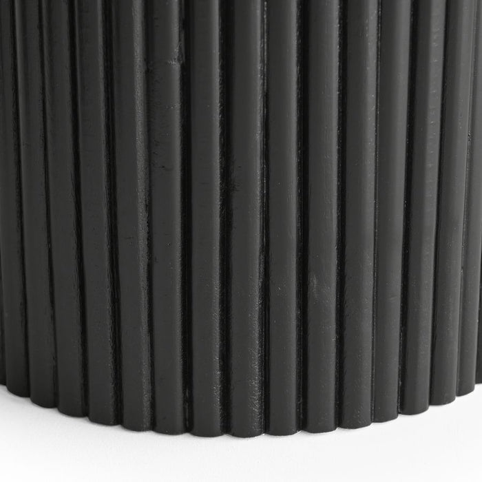 Jilsa Round Dining Table in Black