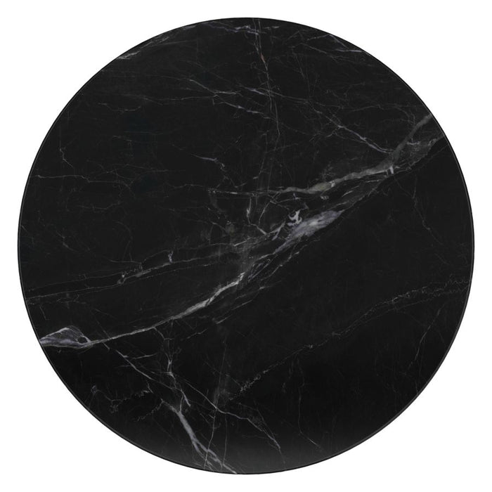 Jilsa Round Dining Table in Black