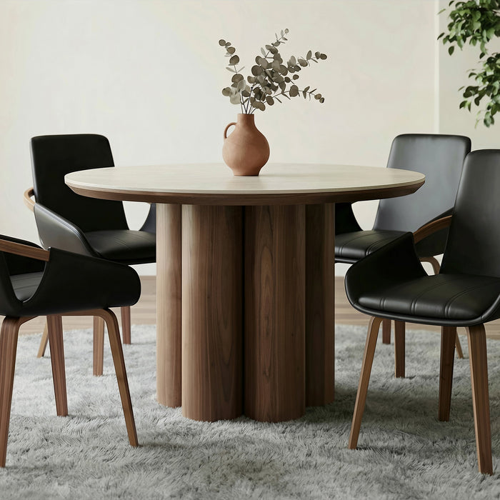Seaton 47" Round Dining Table Walnut