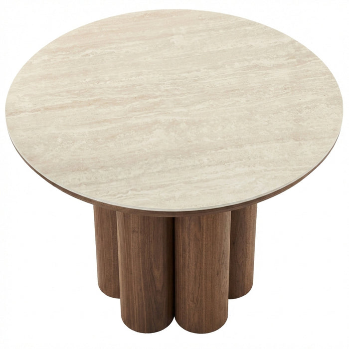 Seaton 47" Round Dining Table Walnut