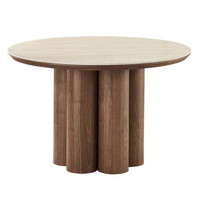 Seaton 47" Round Dining Table Walnut