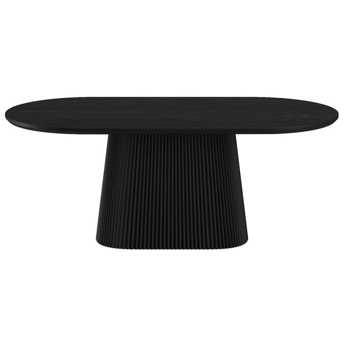 Tovas Oval Dining Table Black
