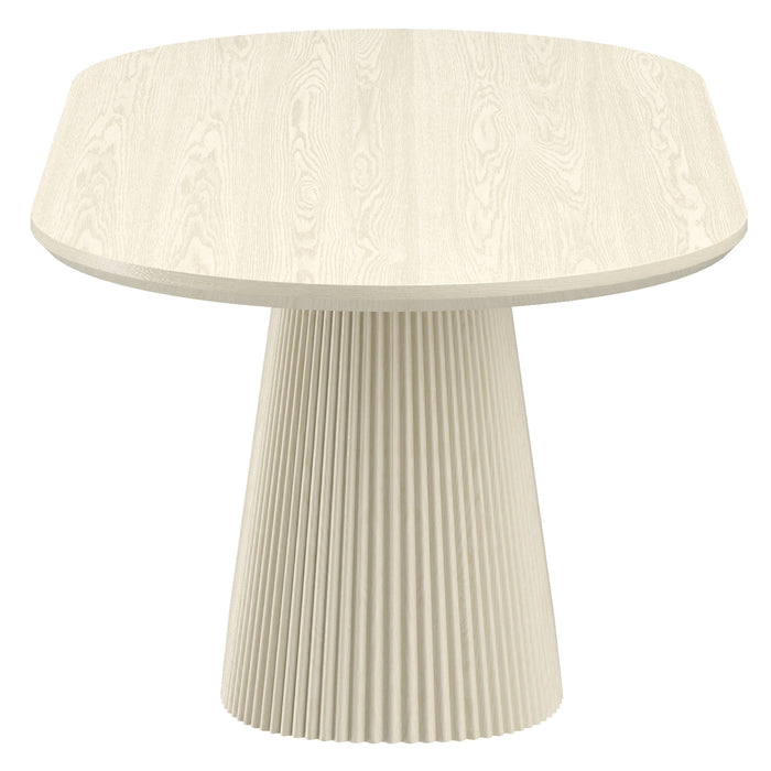 Tovas Oval Dining Table Ivory