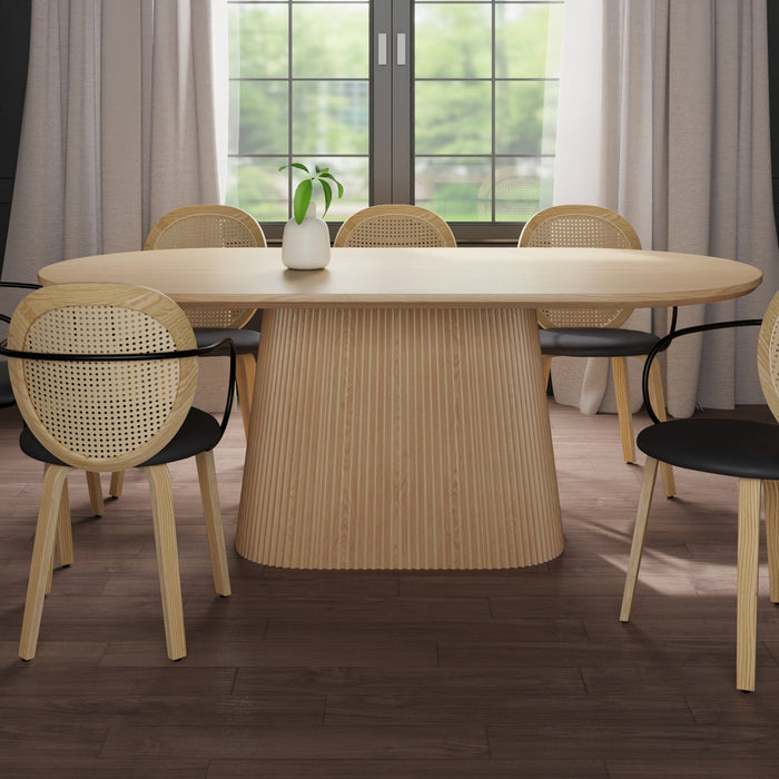 Tovas Oval Dining Table Natural
