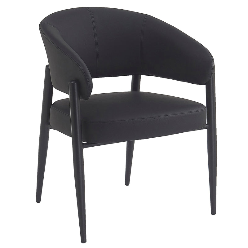 Bronson Dining/Lounge Chair, Set of 2 in Black and Black