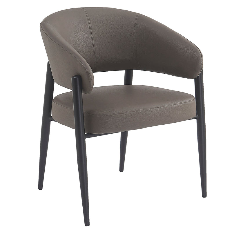 Bronson Dining/Lounge Chair, Set of 2 in Stone and Black