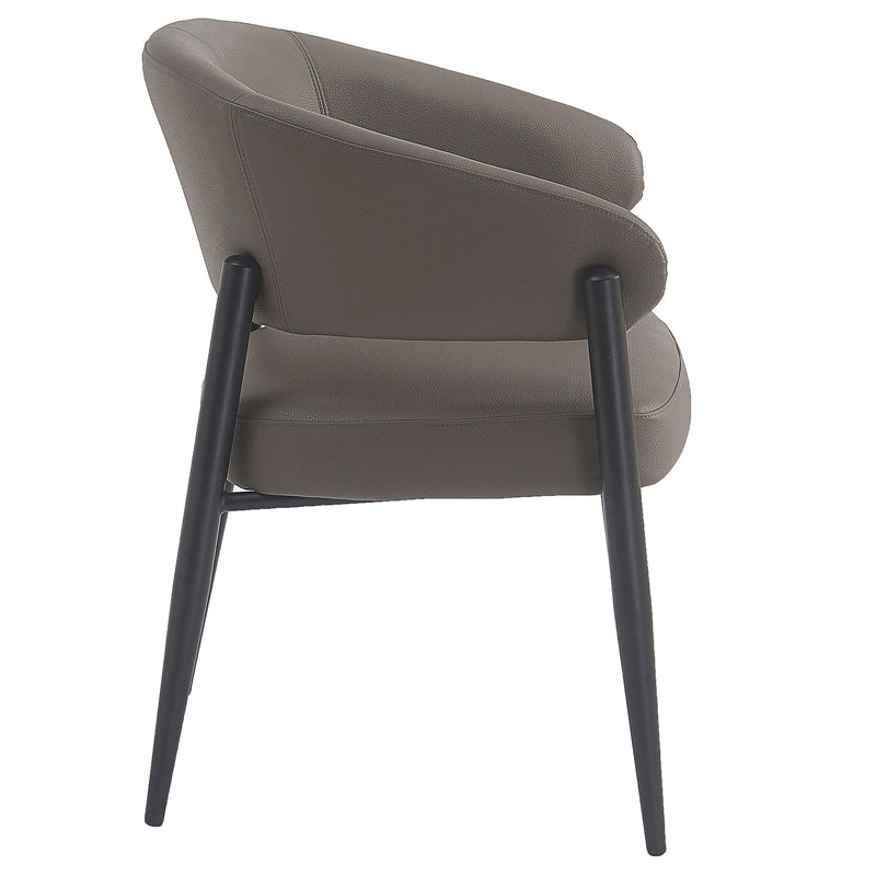 Bronson Dining/Lounge Chair, Set of 2 in Stone and Black