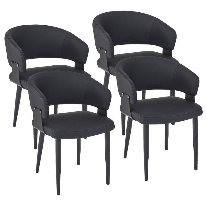 Sloane Dining Chair Black Set of 4
