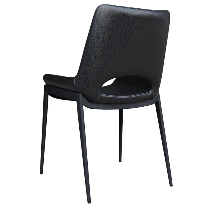 Icona Dining Chair Set of 6 in Black Black