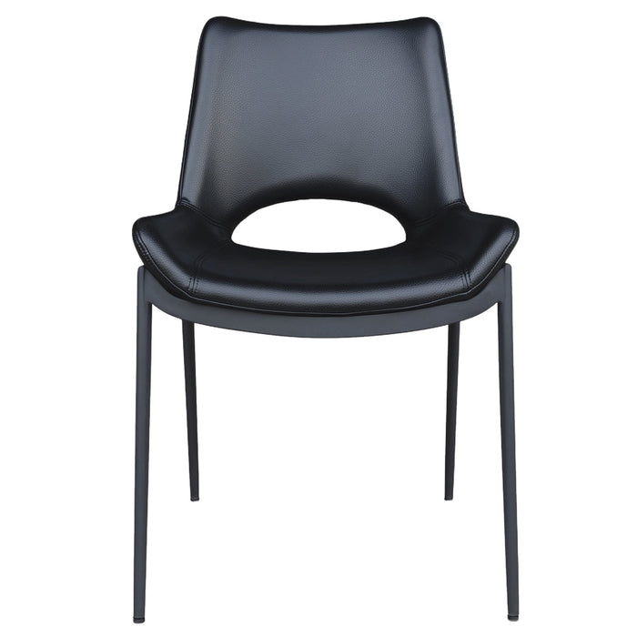Icona Dining Chair Set of 6 in Black Black