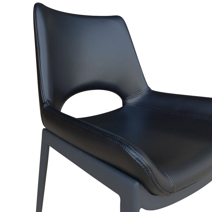 Icona Dining Chair Set of 6 in Black Black