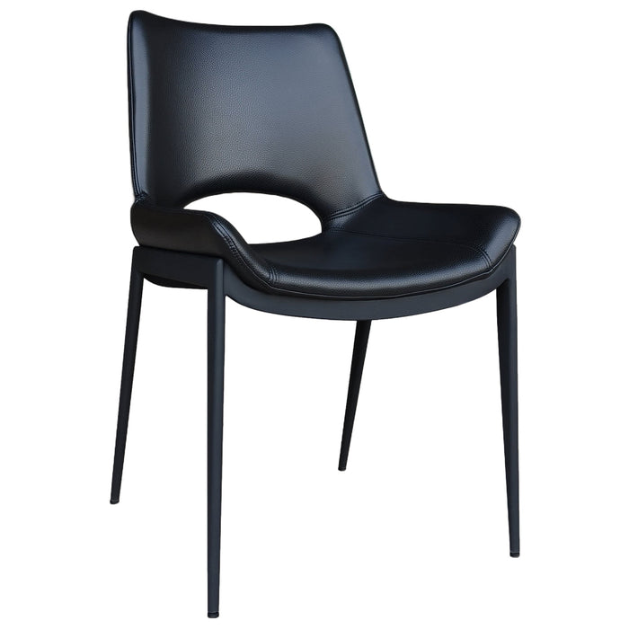 Icona Dining Chair Set of 6 in Black Black
