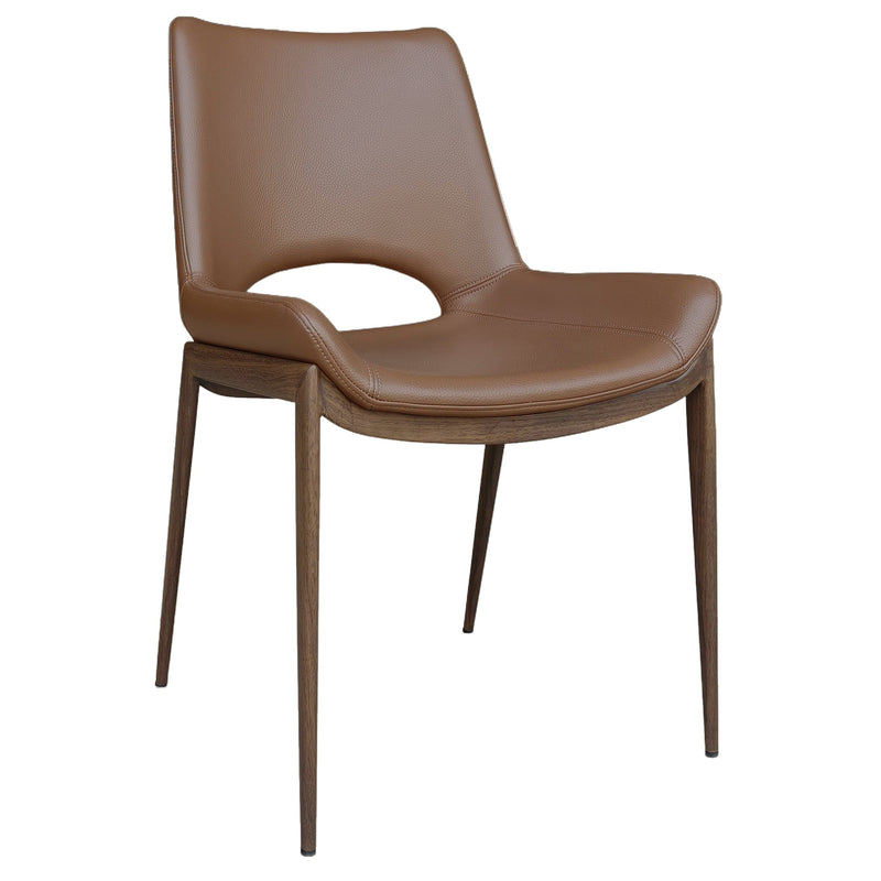 Icona Dining Chair Set of 6 in Saddle Walnut
