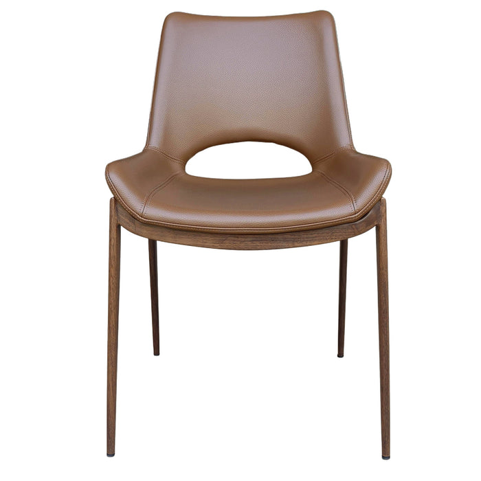 Icona Dining Chair Set of 6 in Saddle Walnut
