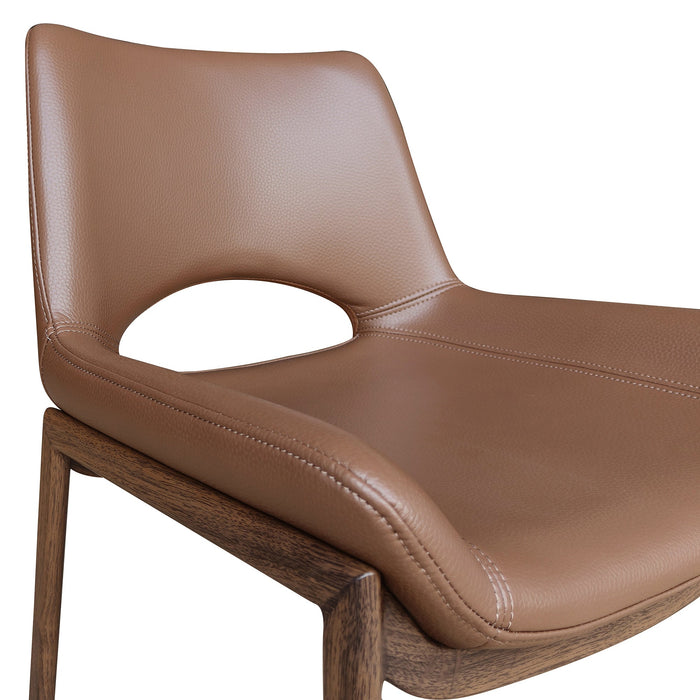 Icona Dining Chair Set of 6 in Saddle Walnut