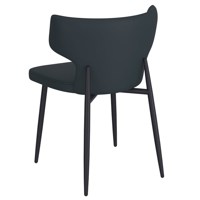 Olis Side Chair Pu Black