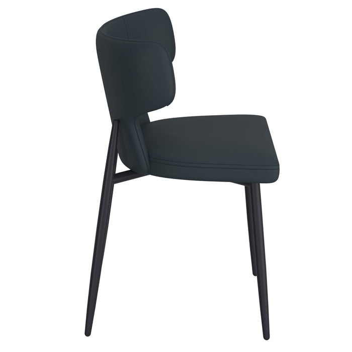 Olis Side Chair Pu Black