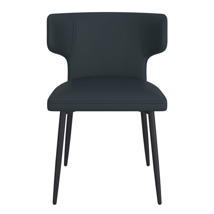 Olis Side Chair Pu Black