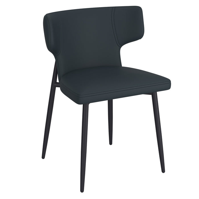 Olis Side Chair Pu Black