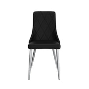 Devo Side Chair, set of 2 in Black - Furniture Depot