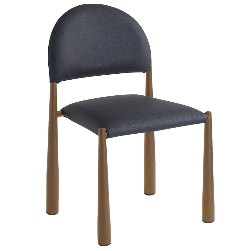 Auggie Dining Chair Black Aged Gold