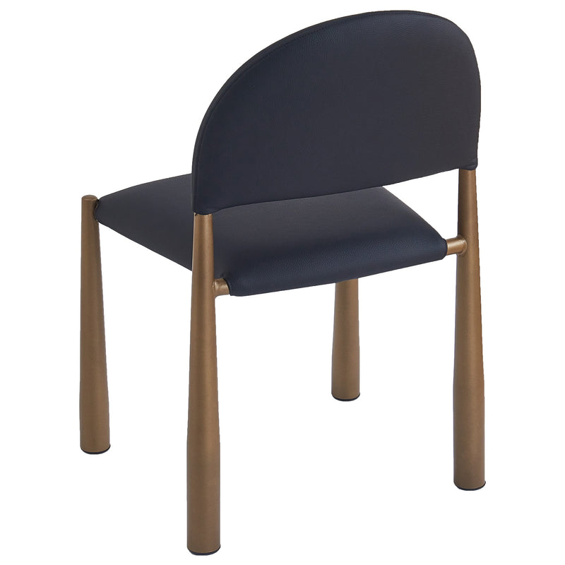 Auggie Dining Chair Black Aged Gold