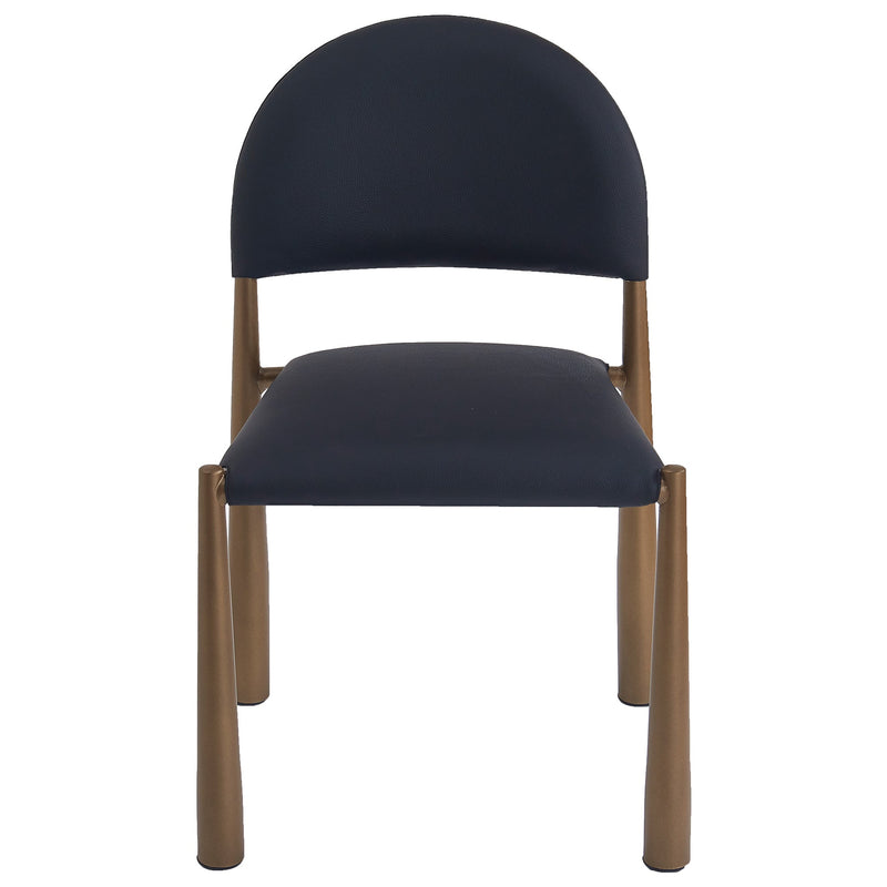 Auggie Dining Chair Black Aged Gold