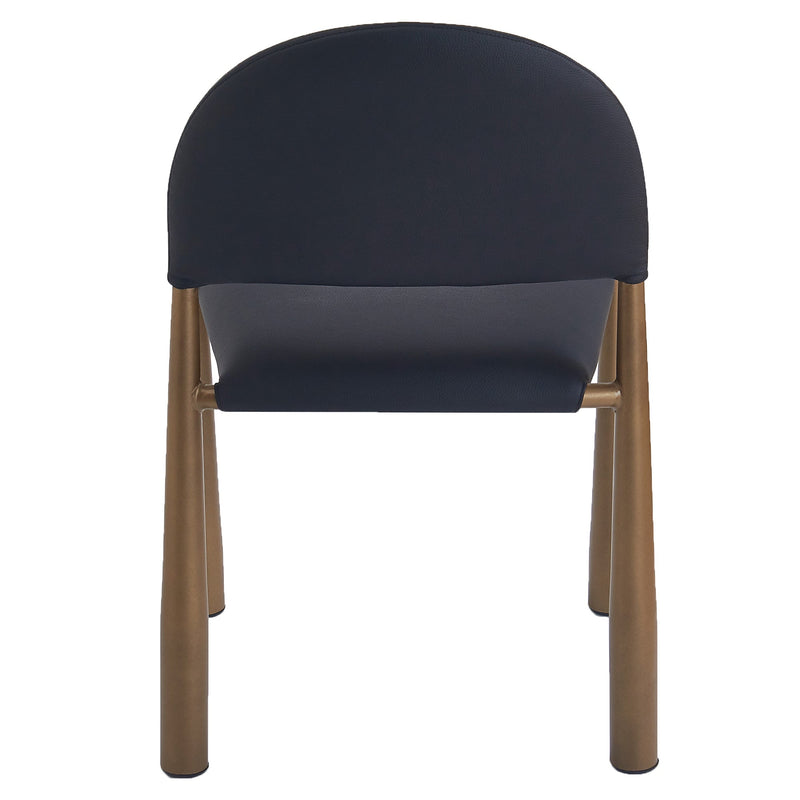 Auggie Dining Chair Black Aged Gold