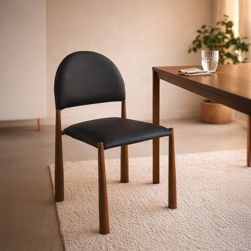 Auggie Dining Chair Black Walnut