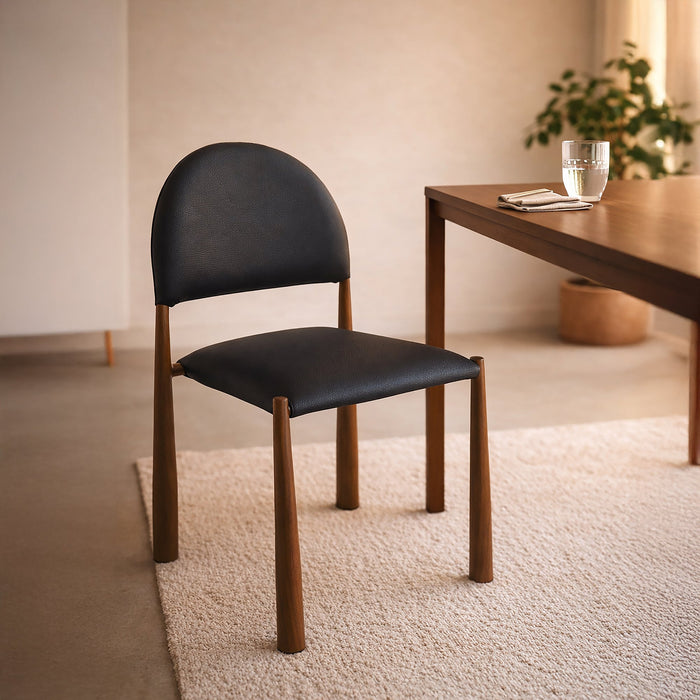 Auggie Dining Chair Black Walnut