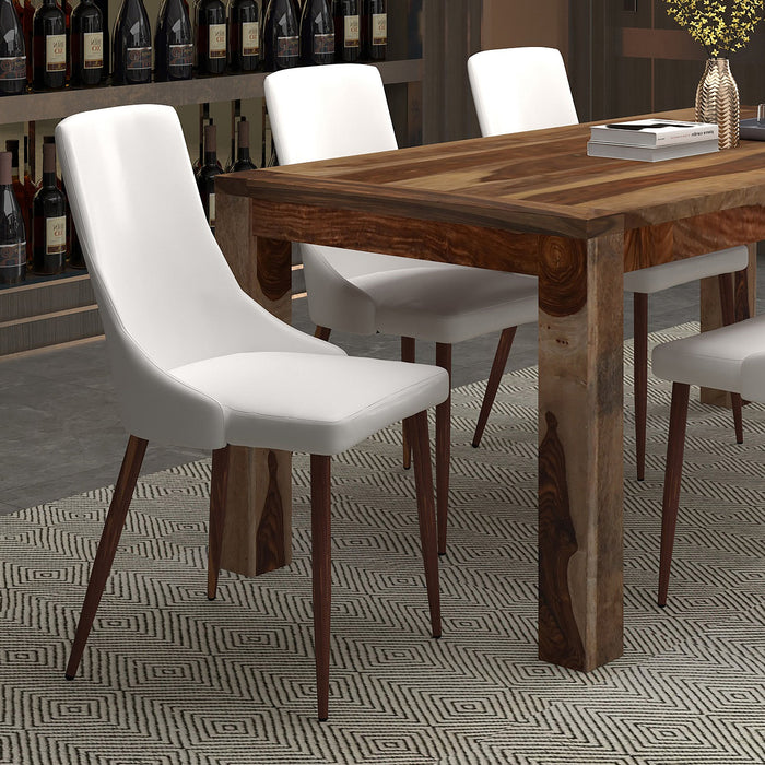 Cora Side Chair Pu White