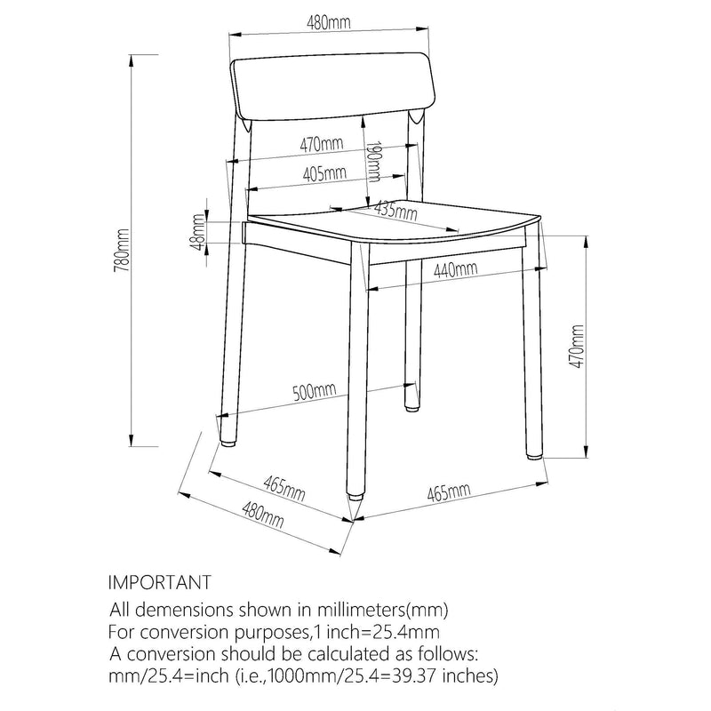 Felix Dining Chair Natural (Set of 4)