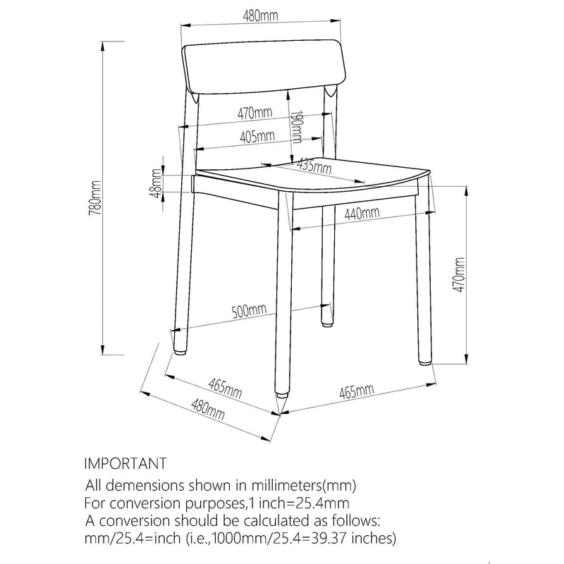 Felix Dining Chair Walnut (Set of 4)