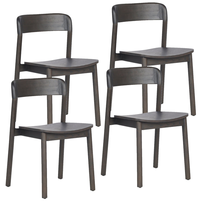 Jonas Dining Chair Set of 4 in Mocha