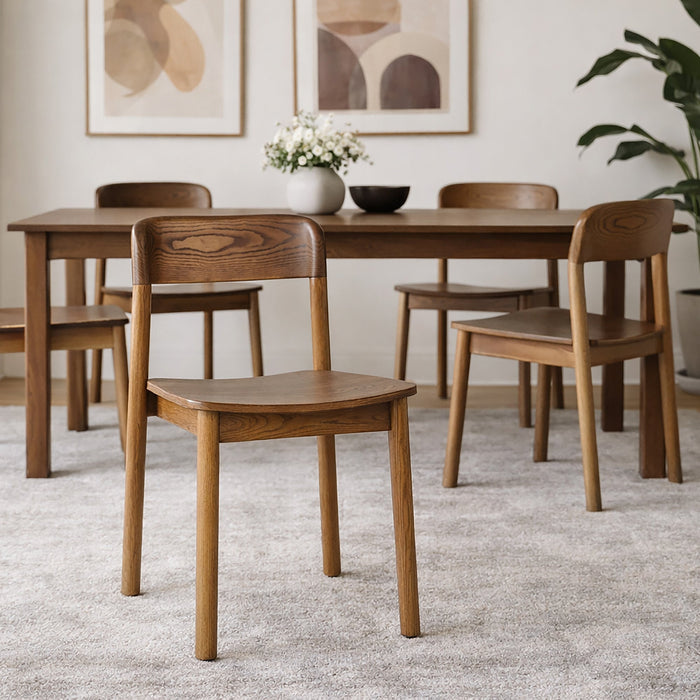 Jonas Dining Chair Set of 4 in Walnut