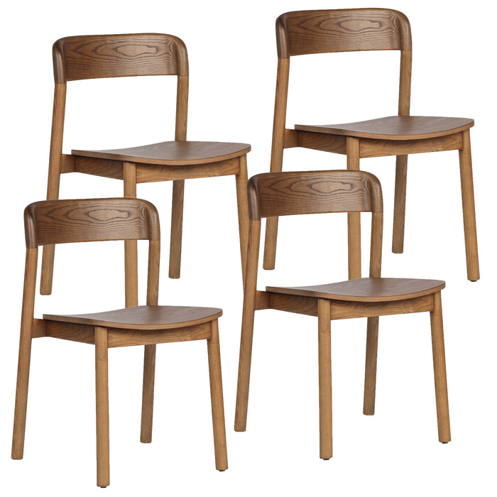 Jonas Dining Chair Set of 4 in Walnut