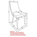 Venice Side Chair, set of 2 in Beige - Furniture Depot