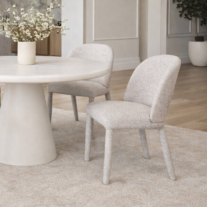 Kiara Dining Chair Beige Set of 2