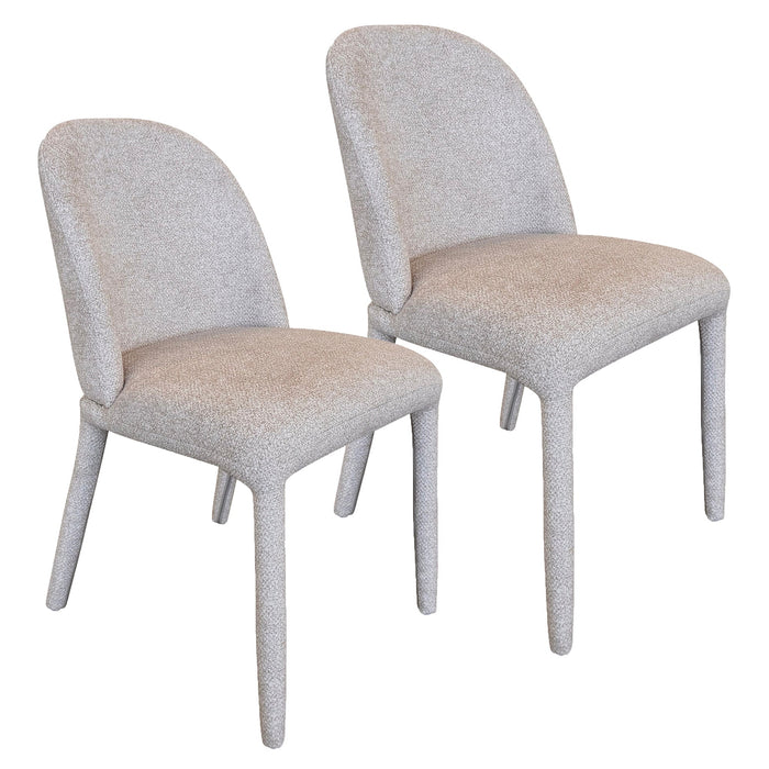 Kiara Dining Chair Beige Set of 2