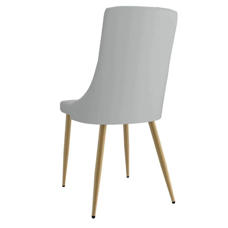 Antoine Side Chair, Set of 2, in Light Grey - Furniture Depot