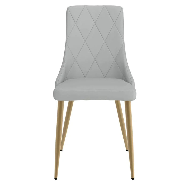 Antoine Side Chair, Set of 2, in Light Grey - Furniture Depot