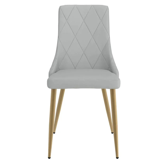 Antoine Side Chair, Set of 2, in Light Grey - Furniture Depot