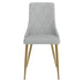 Antoine Side Chair, Set of 2, in Light Grey - Furniture Depot