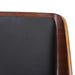 Hudson Side Chair in Black Faux Leather - Furniture Depot