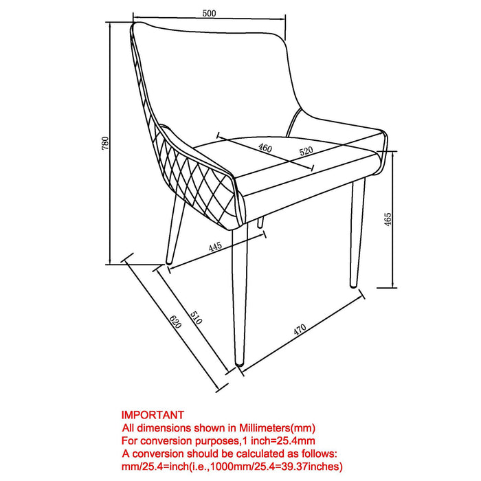 Xander Side Chair Brown