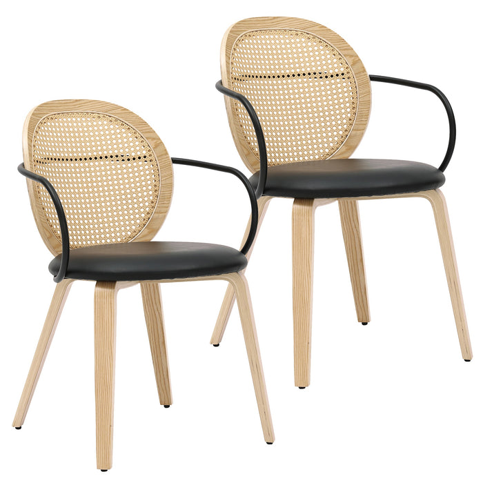 Orias Dining Chair Light Oak Set of 2