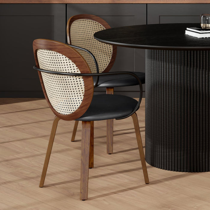 Orias Dining Chair Walnut Set of 2